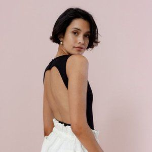 POSSE JULIETTE BLACK BODYSUIT Size S